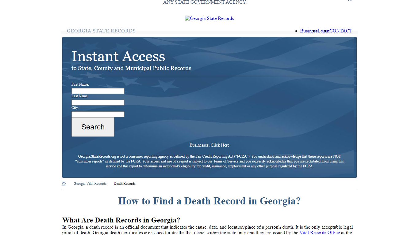 How to Find a Death Record in Georgia? - State Records